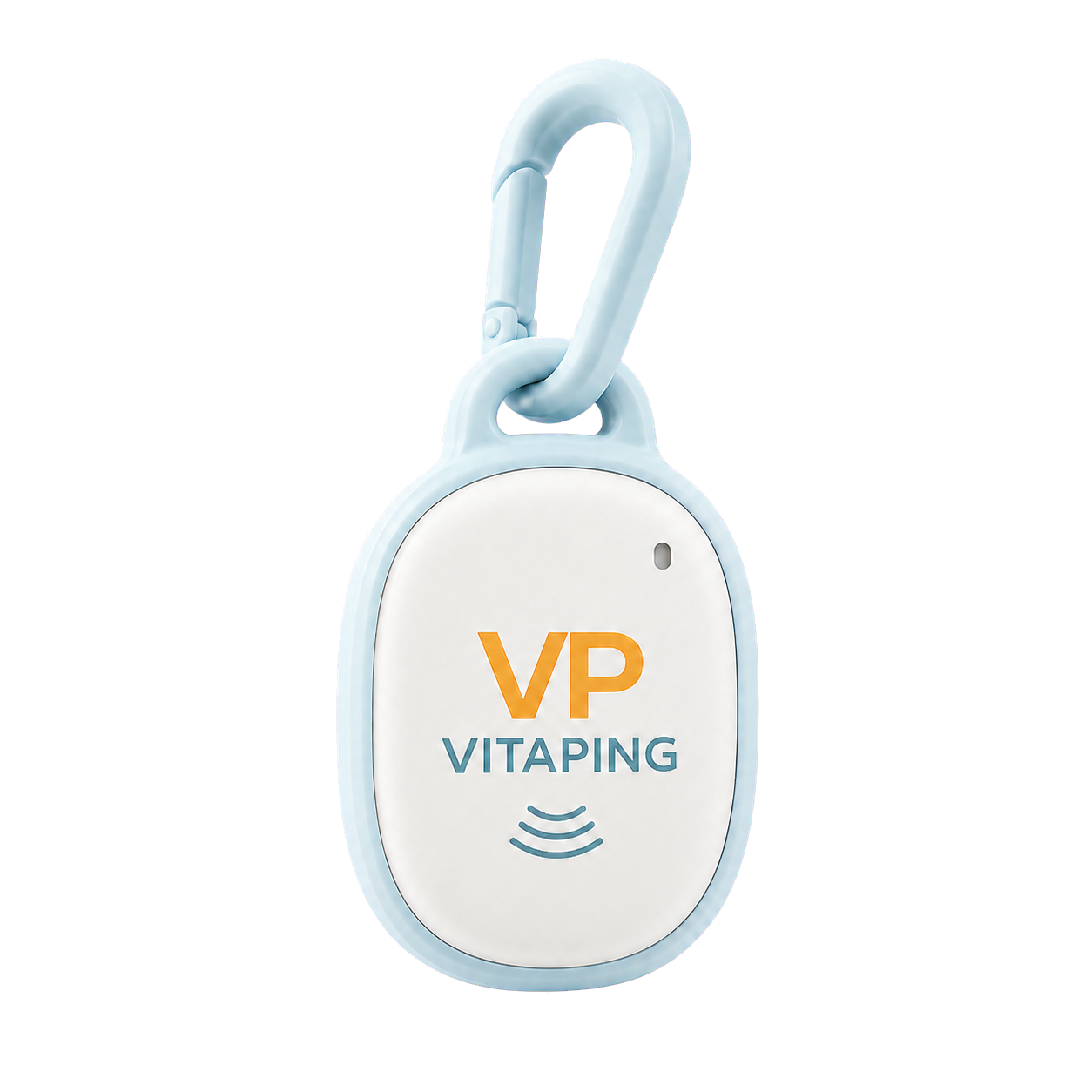 VitaPing Care clip-on emergency identity tag.